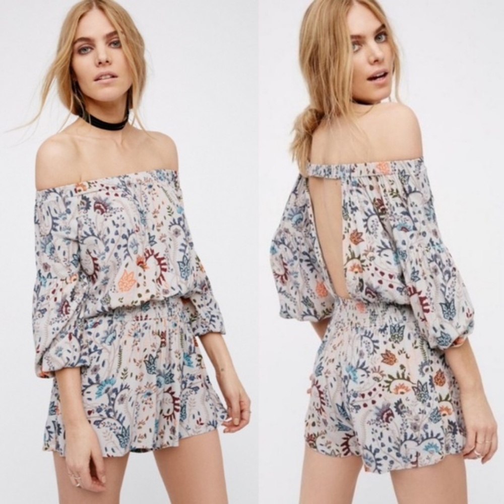Free People Backless Romper